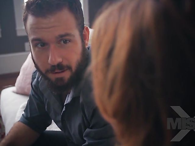 MILF with big fake boobs Krissy Lynn gets a fuck by the fire