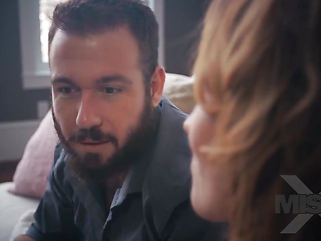 MILF with big fake boobs Krissy Lynn gets a fuck by the fire