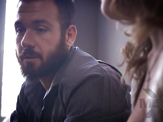 MILF with big fake boobs Krissy Lynn gets a fuck by the fire