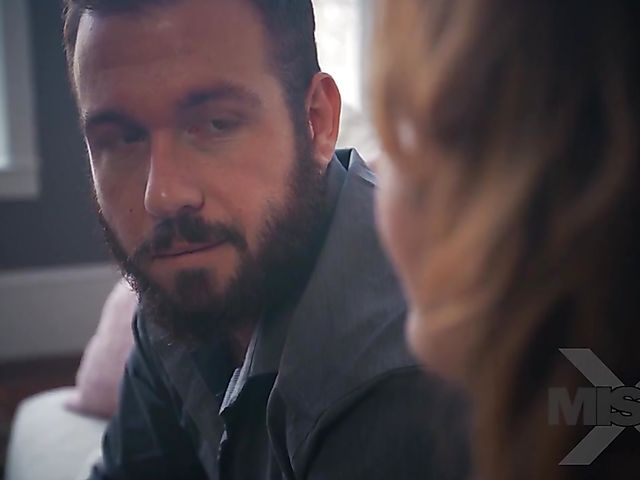 MILF with big fake boobs Krissy Lynn gets a fuck by the fire