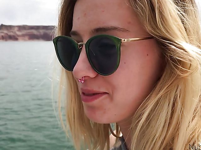 Lesbian teens do it on the wild beach