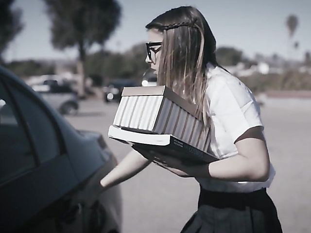 Kristen Scott - Nerdy schoolgirl DP experience