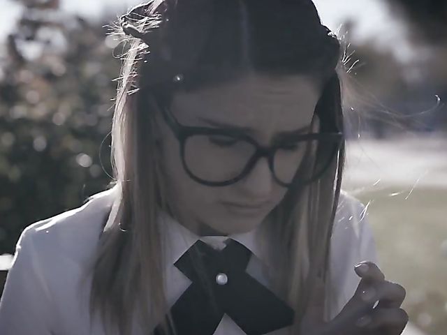 Kristen Scott - Nerdy schoolgirl DP experience