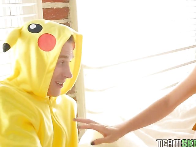 Cute teen CeCe Capella gets pounded by a Pika Boy
