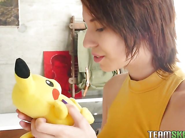 Cute teen CeCe Capella gets pounded by a Pika Boy
