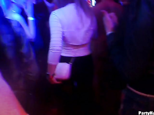 Club orgy with horny strippers and drunk babes