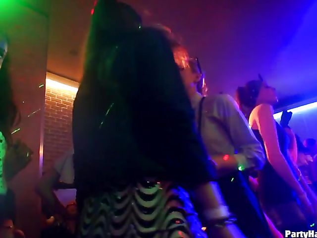 Club orgy with horny strippers and drunk babes