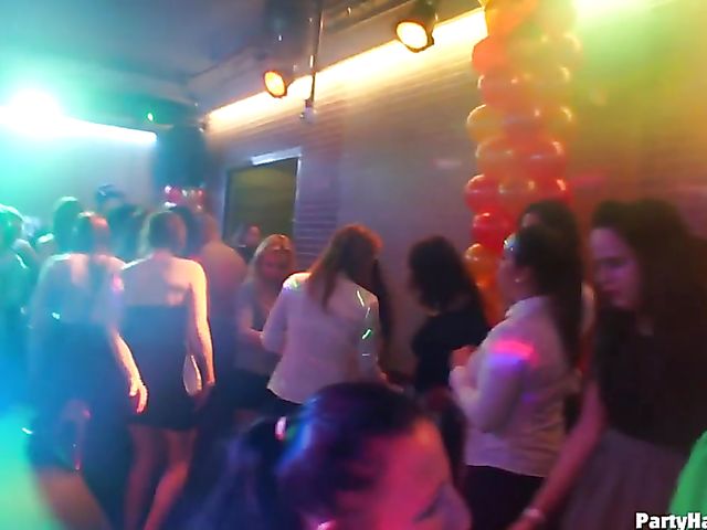 Club orgy with horny strippers and drunk babes