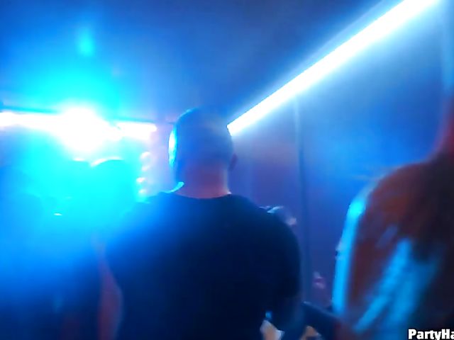 Club orgy with horny strippers and drunk babes