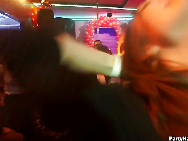 Club orgy with horny strippers and drunk babes