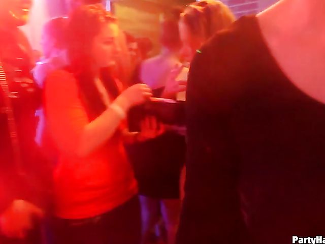 Club orgy with horny strippers and drunk babes