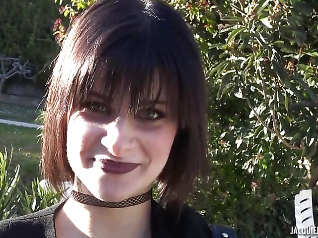 French DP with horny brunette Milana