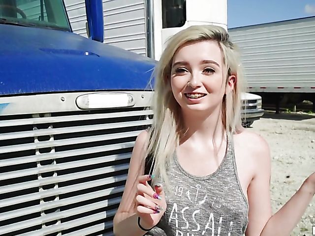 Lexi Lore - Braces blowjob and sex with a truck driver