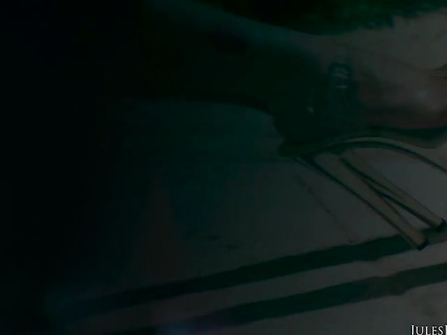 Romi Rain anal by the pool with a big Jamaican cock