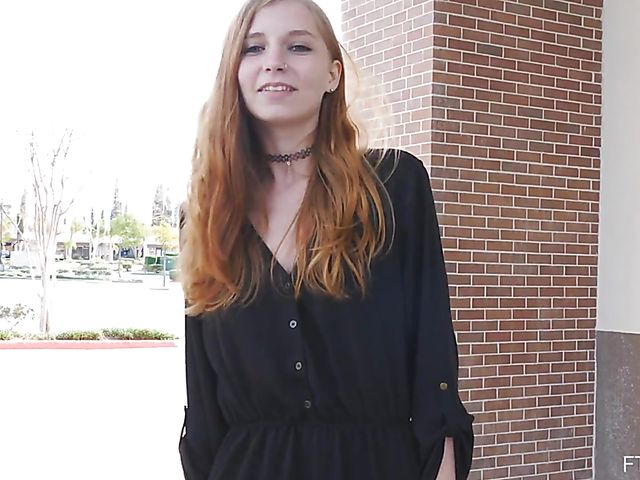 Public pussy and titties flashing with naughty Eva