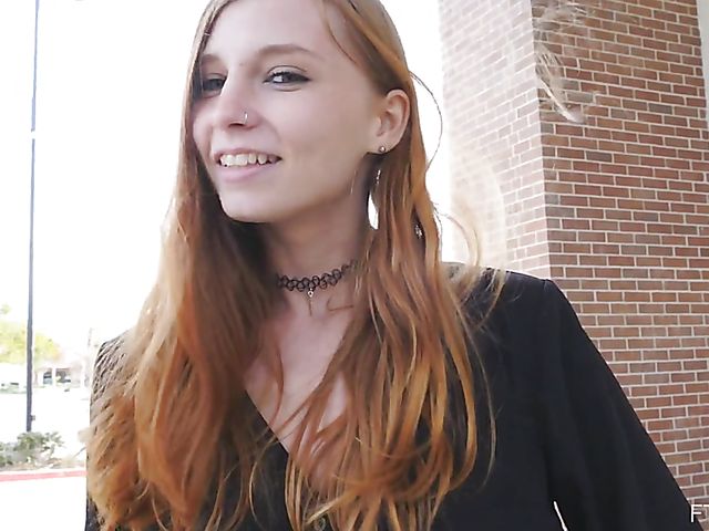 Public pussy and titties flashing with naughty Eva