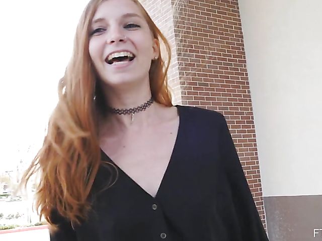 Public pussy and titties flashing with naughty Eva