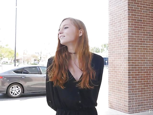 Public pussy and titties flashing with naughty Eva