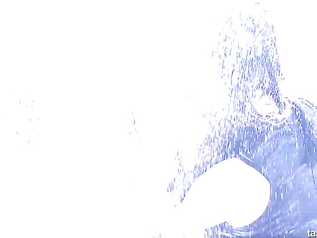 Clothed ladies get wet and strip nude in the club