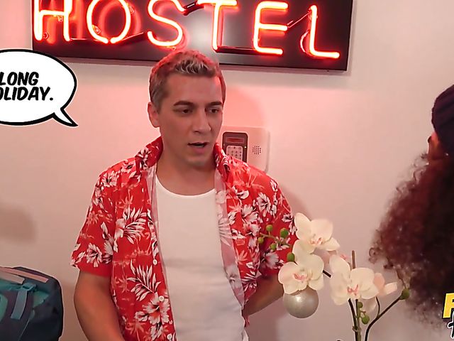 Interracial threesome in a hostel with Luna Corazon and Rachel Adjani