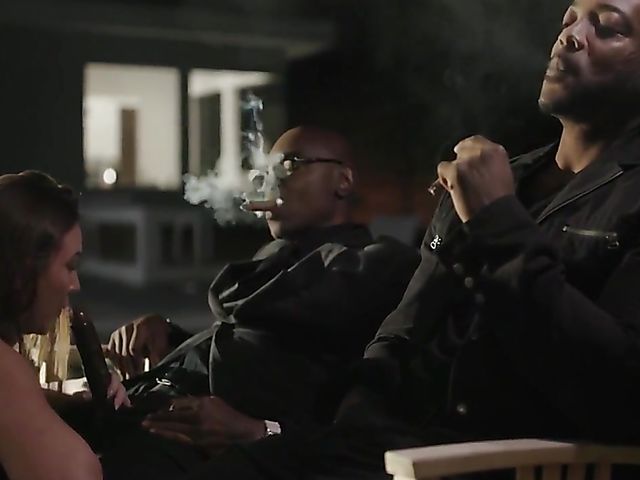 Black cock DP with dirty Maddy O'Reilly