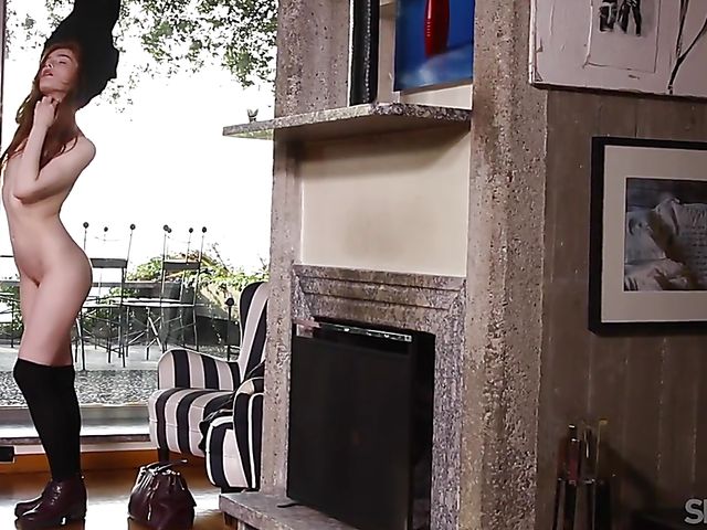 Dildo riding redhead cutie Jia Lissa 