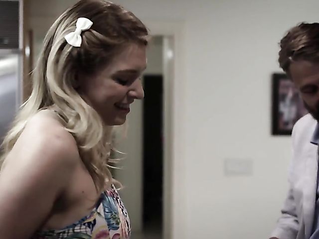 Kitchen sex with easy teen Giselle Palmer