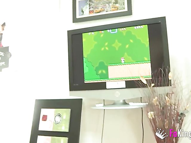 Chubby teen Namine gaming and fucking
