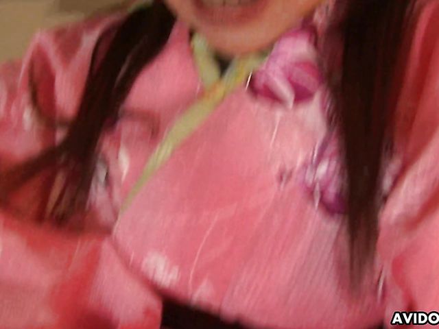 Hairy Japanese Ran Monbu paints a picture with a dildo