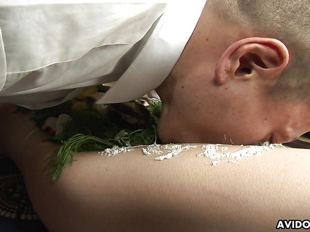 Japanese food fetish with Asuka Ayanami