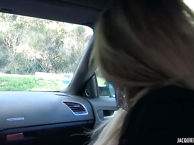 Double anal penetration in red lingerie with Joanna Dechainee