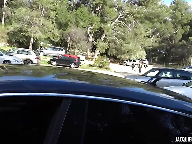 Double anal penetration in red lingerie with Joanna Dechainee