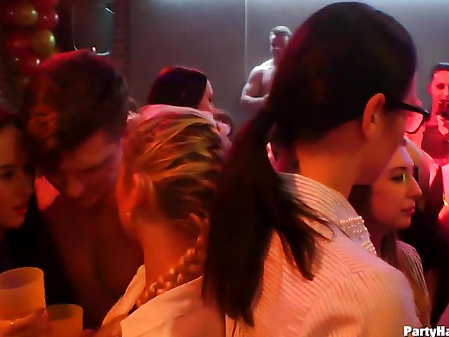 Drunk girls going wild in the nightclub