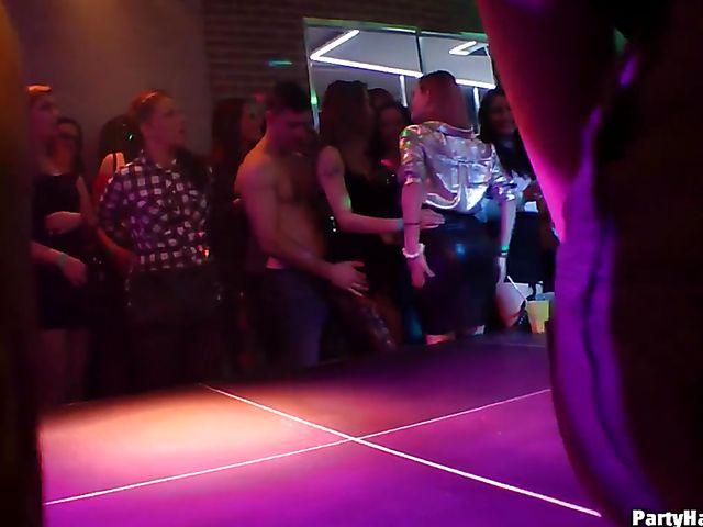 Drunk girls going wild in the nightclub