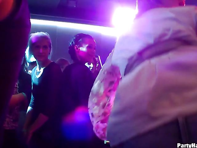 Drunk girls going wild in the nightclub