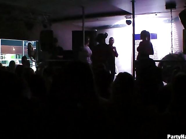 Drunk girls going wild in the nightclub