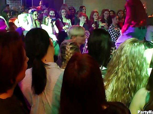 Drunk girls going wild in the nightclub