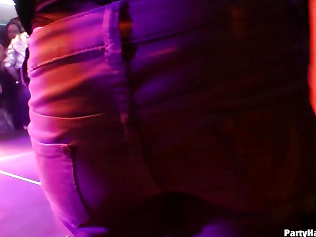 Drunk girls going wild in the nightclub