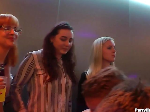 Drunk girls going wild in the nightclub