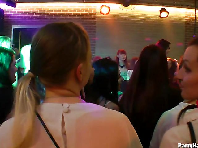 Drunk girls going wild in the nightclub