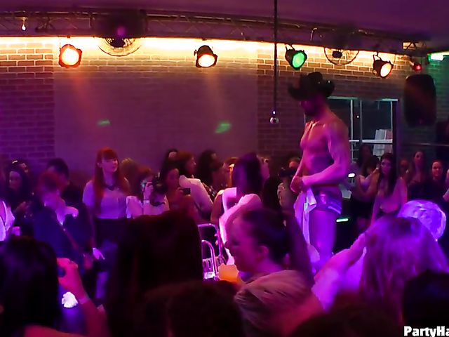 Drunk girls going wild in the nightclub