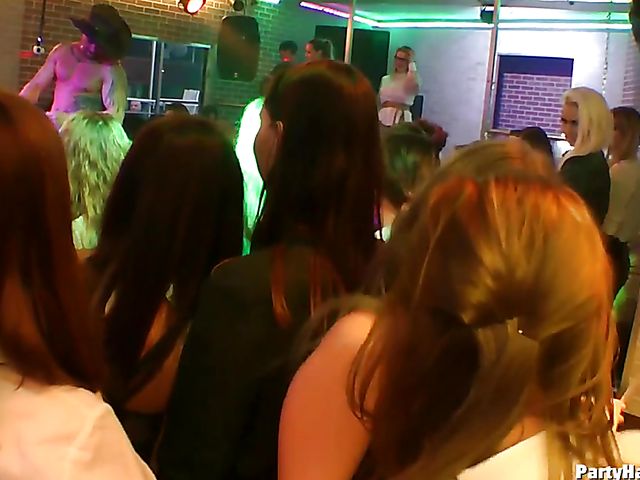 Drunk girls going wild in the nightclub