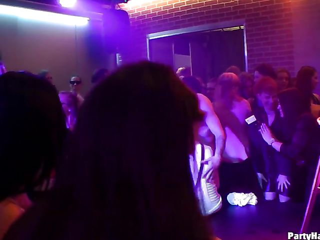 Drunk girls going wild in the nightclub