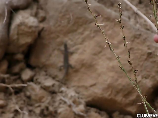 Hairy teen Ole Nina gets boned in the mountains