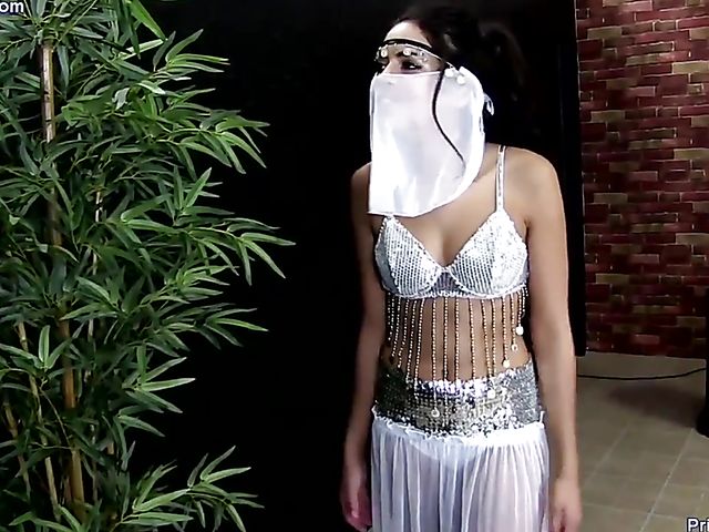 Young belly dancer Vienna Black loves that big dick 