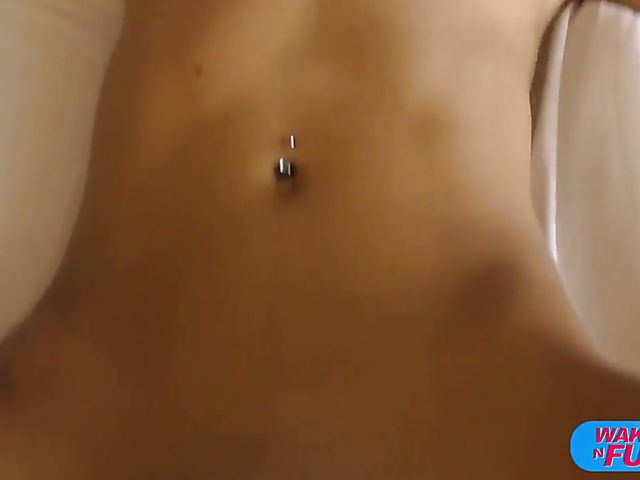 Wake up fuck early in the morning with shaved Lara West