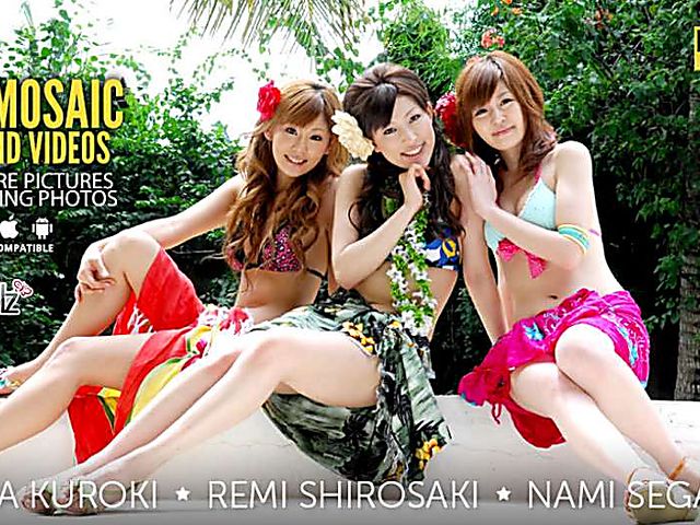 3 on 3 Japanese orgy with Rena Kuroki, Remi Shirosaki and Nami Segawa 