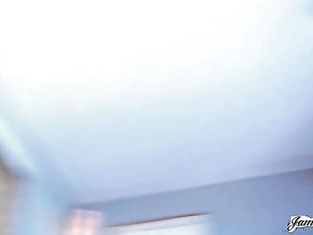 Double penetration in the hotel room with Stella Cox  