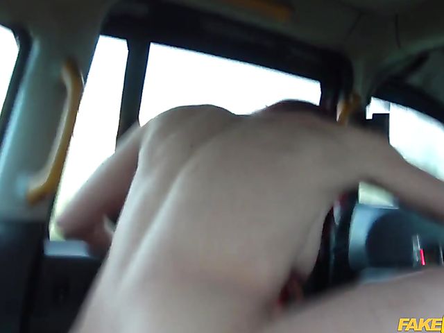 Red-haired fitness babe Diverse Stacey gets railed in a taxi