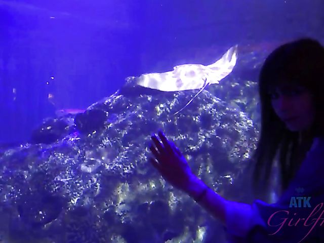 Alex Blake shows her pretty psst to her lucky BF